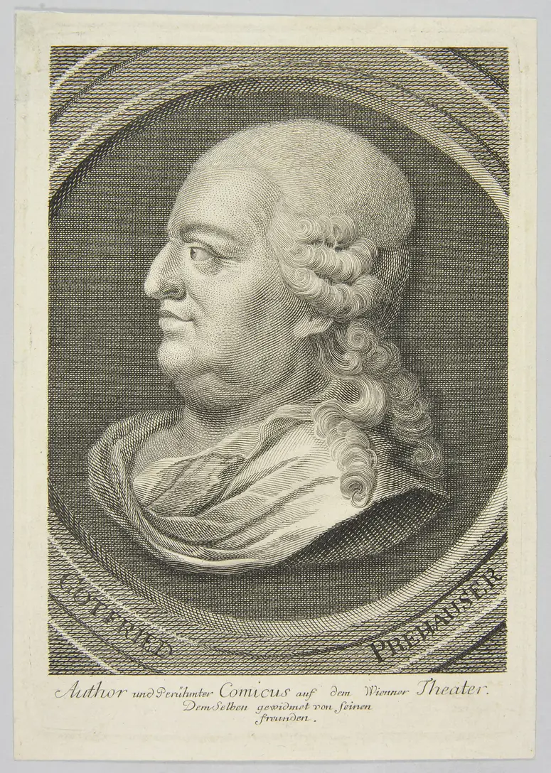 Gottfried Prehauser, Suchtitel: Hanswurst