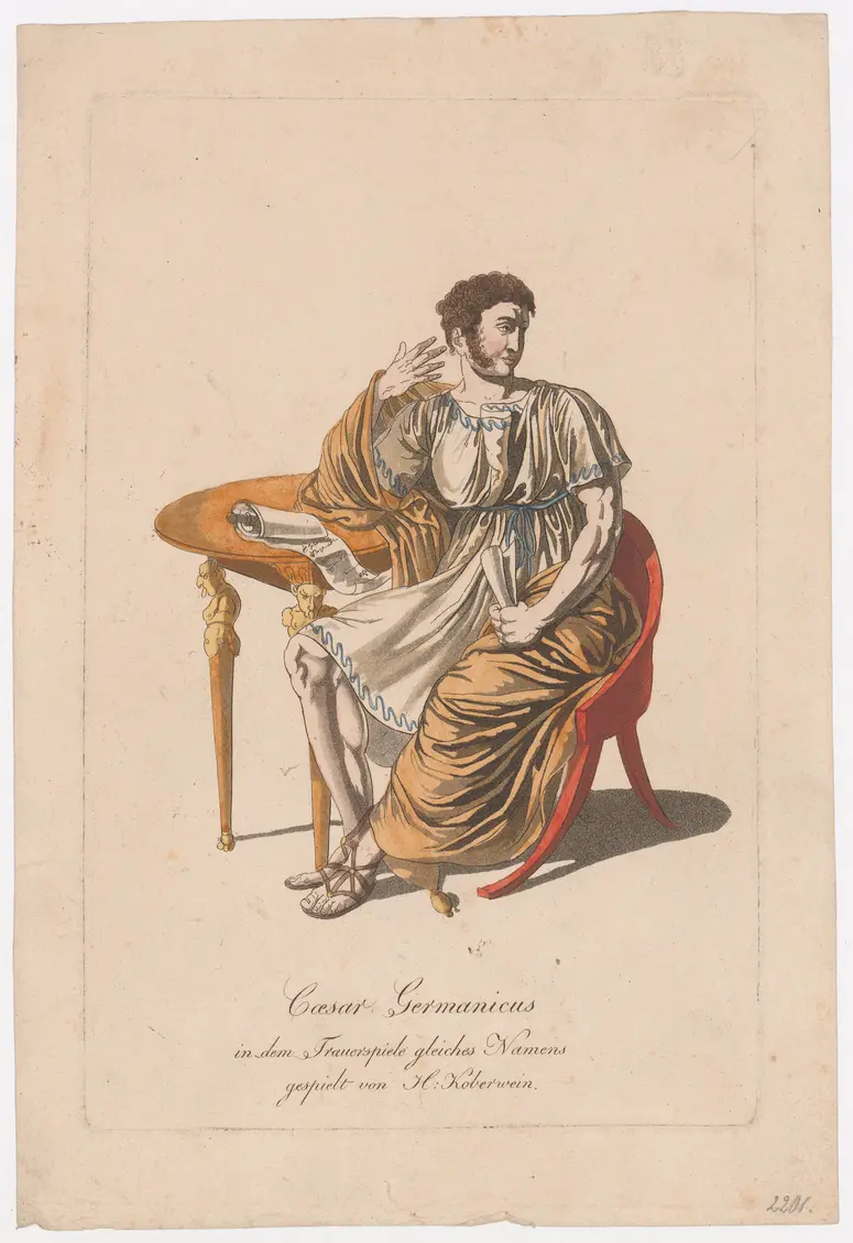 Josef Koberwein, Verweis auf Stücktitel: Germanicus