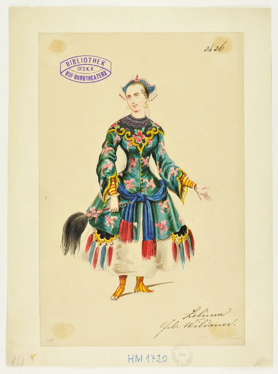 Turandot, Prinzessin von China, Suchtitel: Turandot, Titel der Serie: Figurinen des k.k. Hof-Burgtheaters