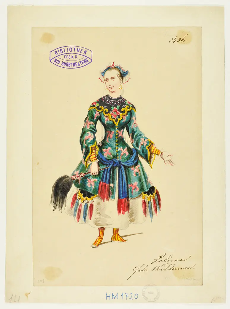 Turandot, Prinzessin von China, Suchtitel: Turandot, Titel der Serie: Figurinen des k.k. Hof-Burgtheaters