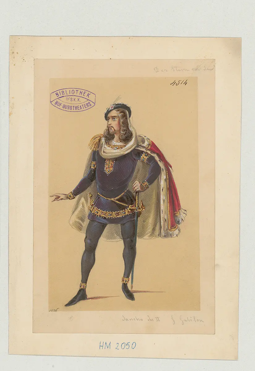 Der Stern von Sevilla, Originaltitel: La estrella de Sevilla, Titel der Serie: Figurinen des k.k. Hof-Burgtheaters
