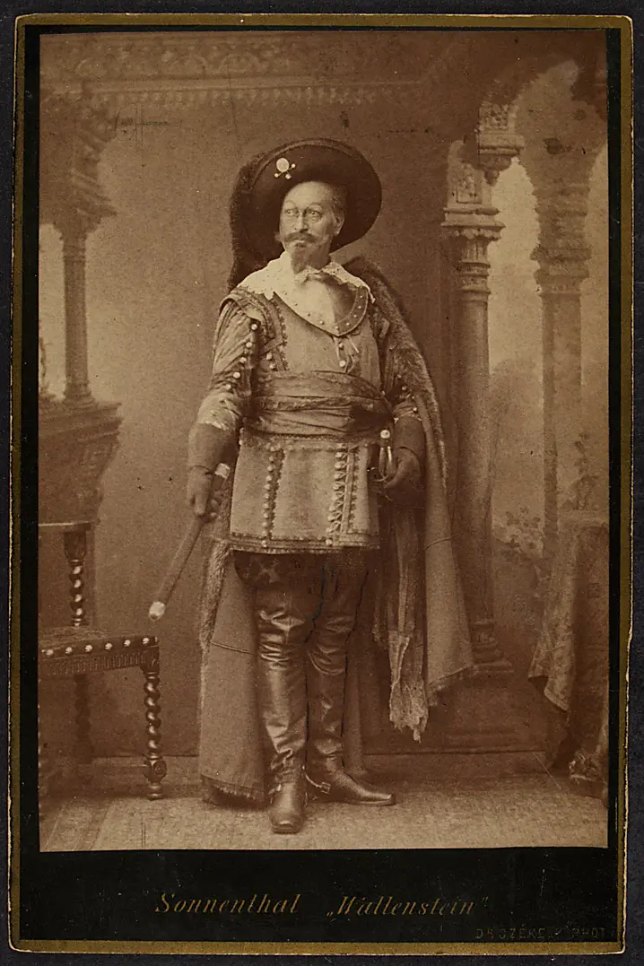 Adolf von Sonnenthal, Verweis auf Stücktitel: Wallenstein