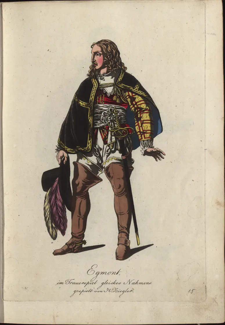 Egmont, Titel der Serie: Auswahl schöner Costumes für Theater- und Ball-Anzüge