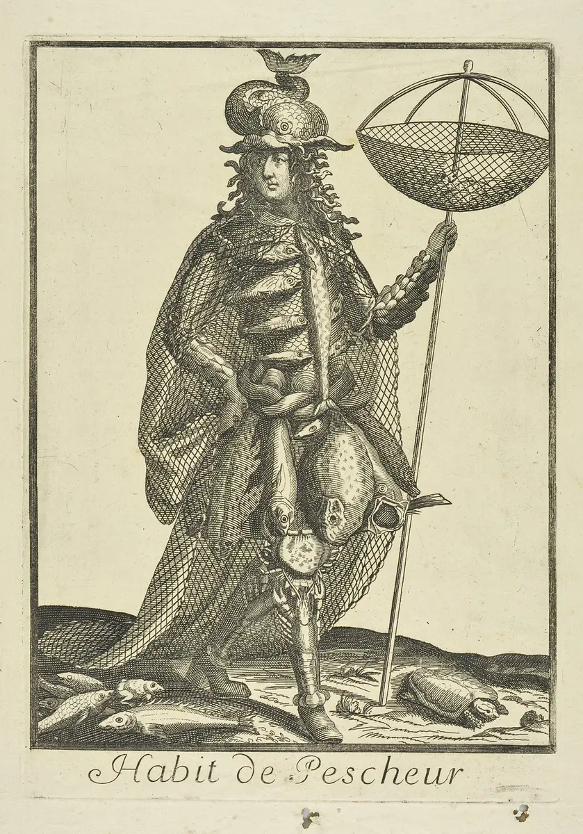 Habit de Pescheur, Titel der Serie: Les costumes grotesques et les métiers