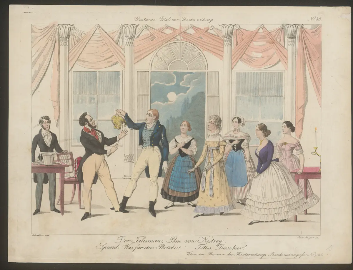 Der Talisman, Titel der Serie: Costume-Bild, Name der Zeitschrift: Wiener Theaterzeitung