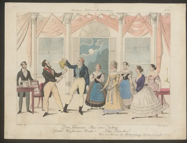 Der Talisman, Titel der Serie: Costume-Bild, Name der Zeitschrift: Wiener Theaterzeitung