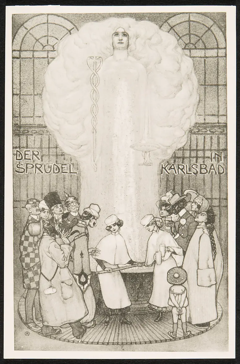 Der Sprudel in Karlsbad