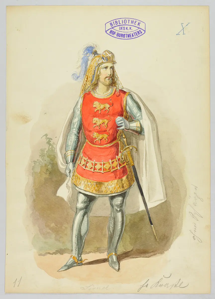Die Jungfrau von Orleans, Titel der Serie: Figurinen des k.k. Hof-Burgtheaters