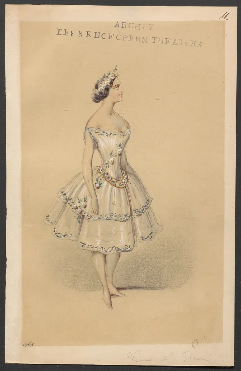 Méline, oder Die Nymphe des Tales, Suchtitel: Meline, oder Die Nymphe des Tales, Titel der Serie: Figurinen des k.k. Hofoperntheaters