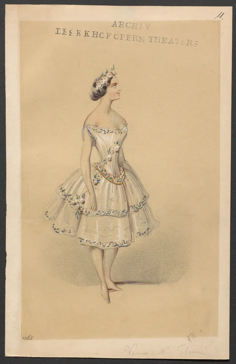 Méline, oder Die Nymphe des Tales, Suchtitel: Meline, oder Die Nymphe des Tales, Titel der Serie: Figurinen des k.k. Hofoperntheaters