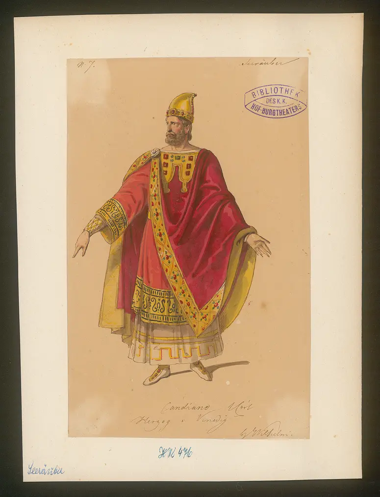 Die Seeräuber, Titel der Serie: Figurinen des k.k. Hof-Burgtheaters