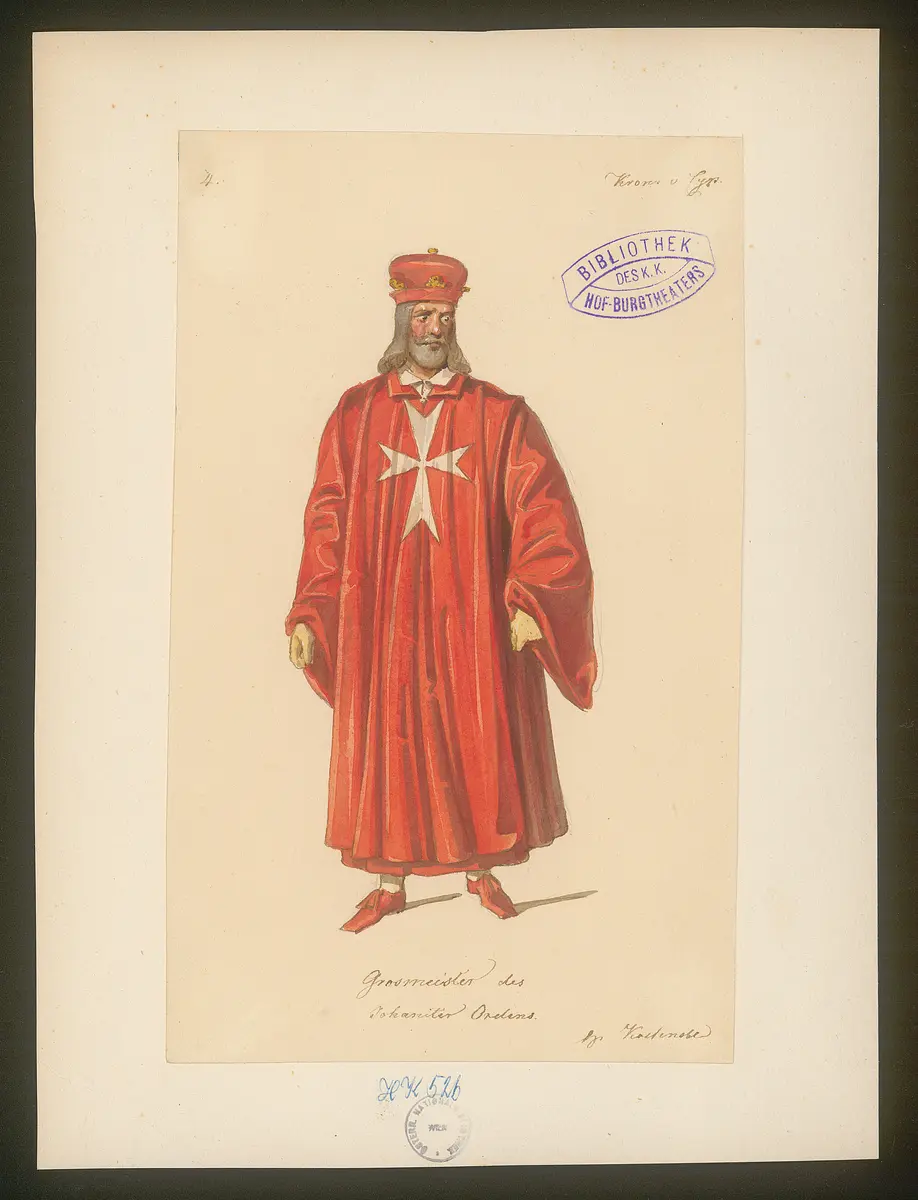 Die Krone von Cypern, Titel der Serie: Figurinen des k.k. Hof-Burgtheaters