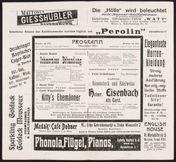 Theater und Kabarett Hölle, Schmerzlose Behandlung, Kitty's Ehemänner, Rosenstock und Edelweis