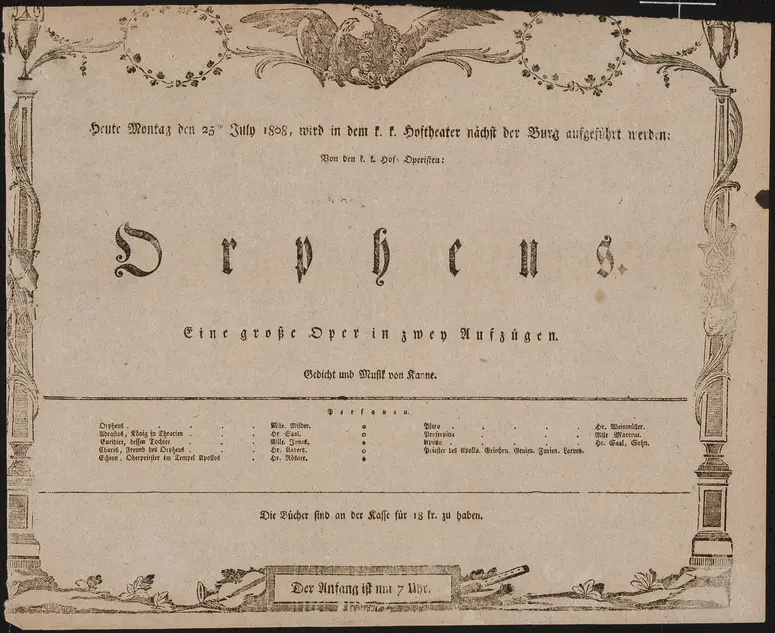 Orpheus, Orpheus und Euridice