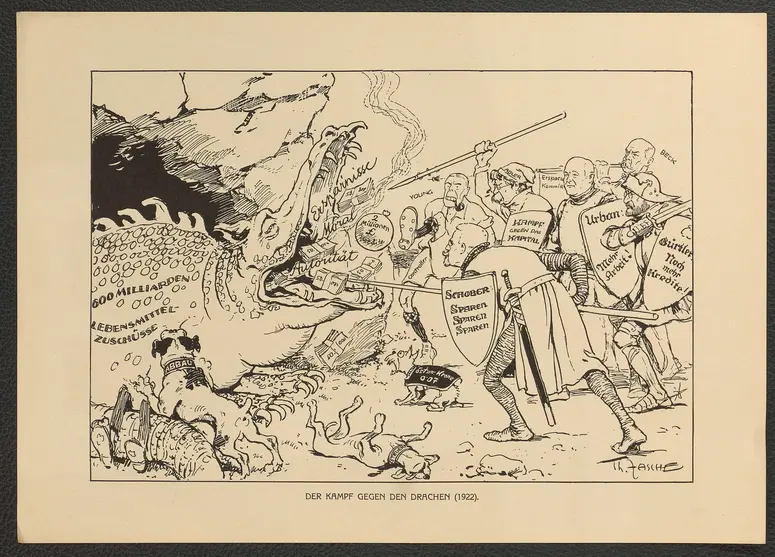 Der Kampf gegen den Drachen. (1922), Titel der Serie: Theo Zasche's Lachendes Wien