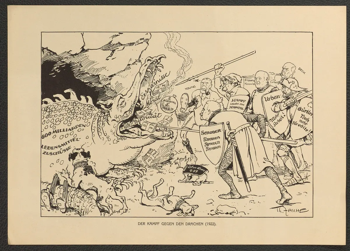 Der Kampf gegen den Drachen. (1922), Titel der Serie: Theo Zasche's Lachendes Wien