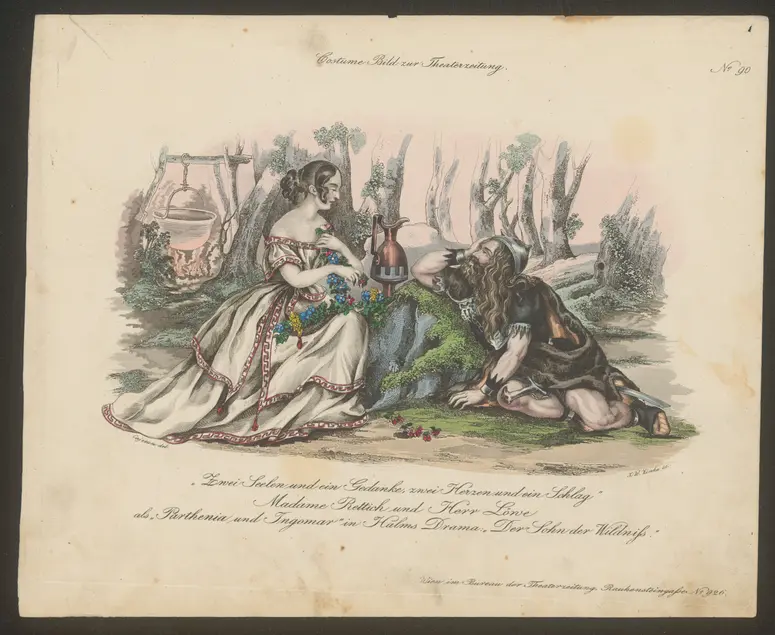 Der Sohn der Wildnis, Titel der Serie: Costume-Bild, Name der Zeitschrift: Wiener Theaterzeitung