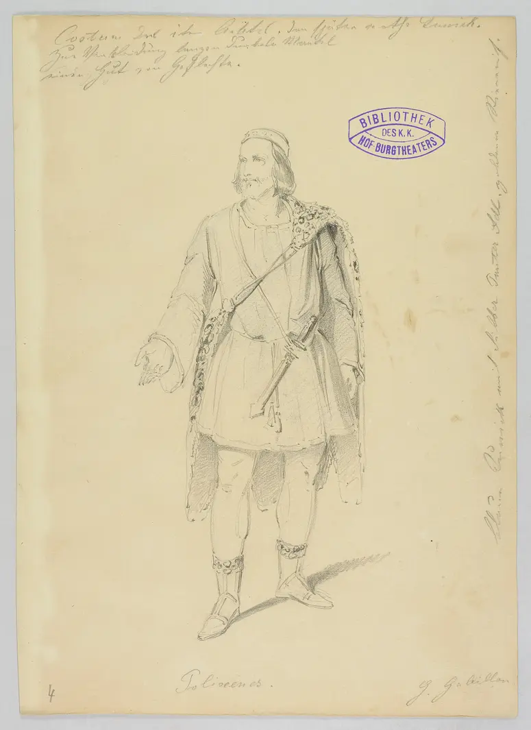 Ein Wintermärchen, Originaltitel: The Winter's Tale, Titel der Serie: Figurinen des k.k. Hof-Burgtheaters