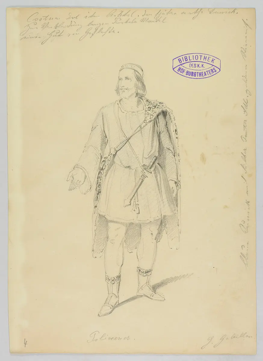 Ein Wintermärchen, Originaltitel: The Winter's Tale, Titel der Serie: Figurinen des k.k. Hof-Burgtheaters