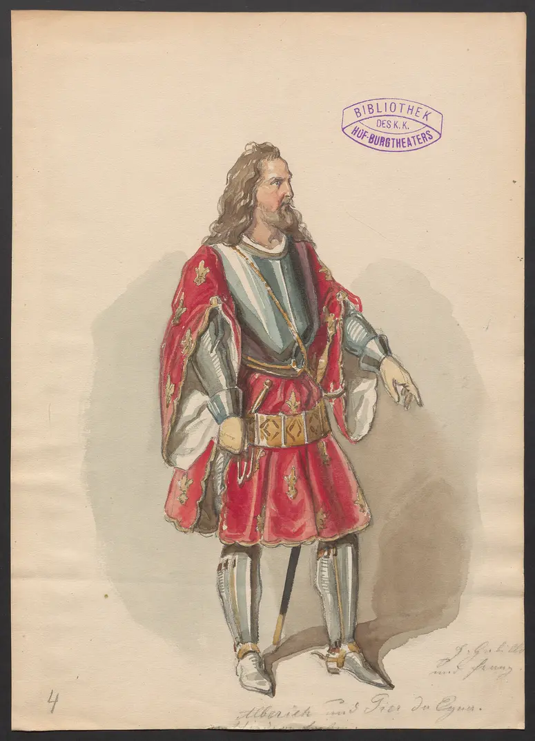Pietra, Titel der Serie: Figurinen des k.k. Hof-Burgtheaters