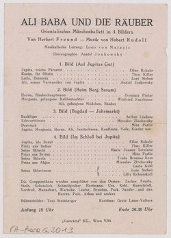 Coppelia, Ali Baba und die Räuber