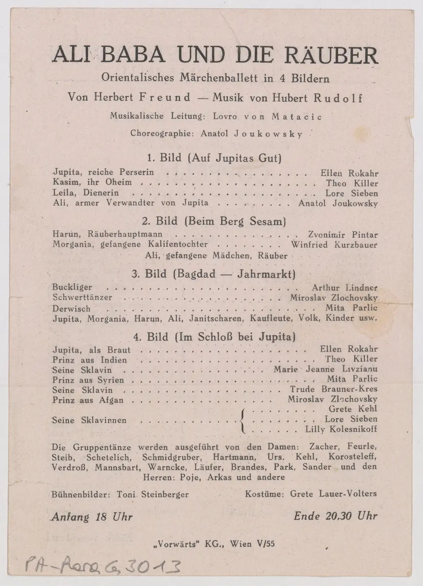 Coppelia, Ali Baba und die Räuber