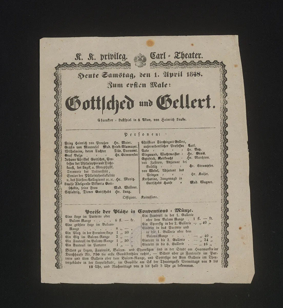 Gottsched und Gellert