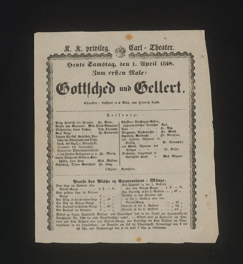 Gottsched und Gellert