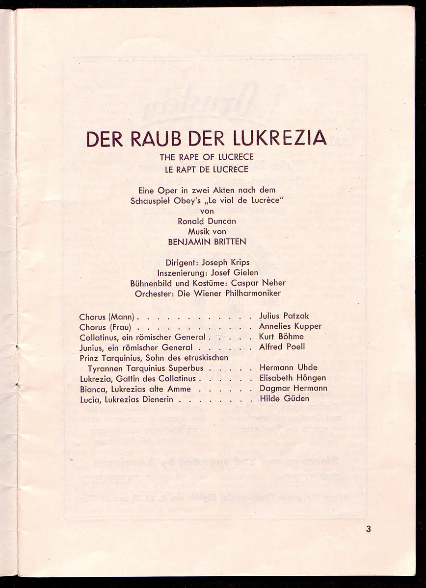 Der Raub der Lukrezia, Romeo und Julia