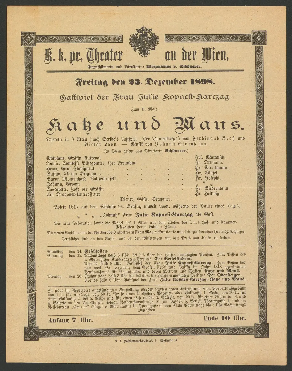 Katze und Maus, Weiterer Titel: Der Damenkrieg