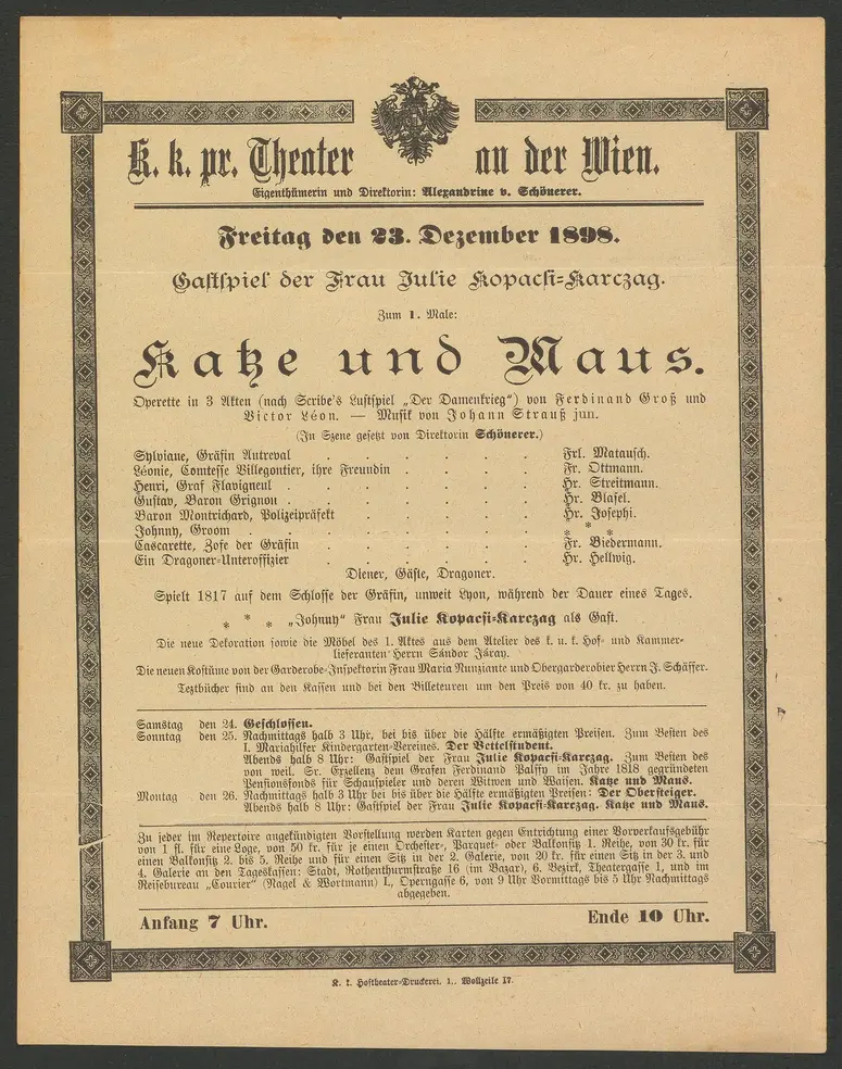 Katze und Maus, Weiterer Titel: Der Damenkrieg