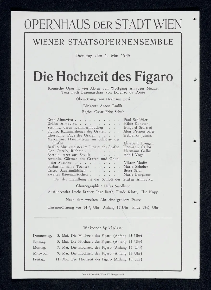 Die Hochzeit des Figaro