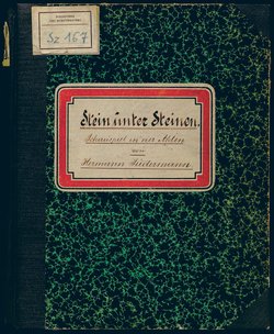 Stein unter Steinen. Schauspiel in vier Akten