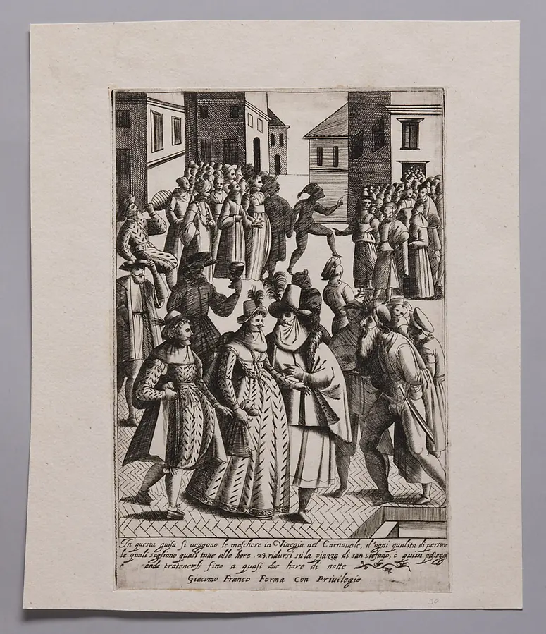Venedig, Feste, Titel der Serie: Habiti d'huomeni et donne venetiane