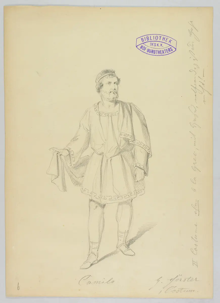 Ein Wintermärchen, Originaltitel: The Winter's Tale, Titel der Serie: Figurinen des k.k. Hof-Burgtheaters