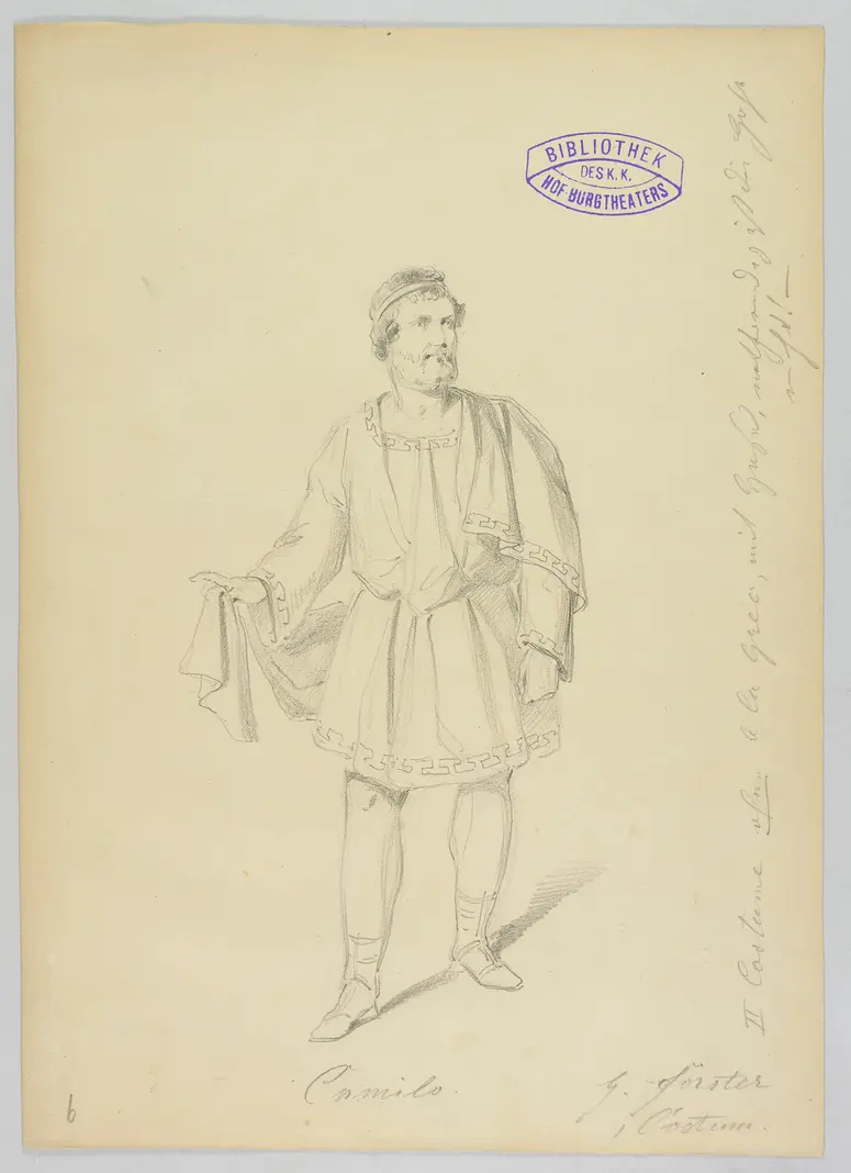 Ein Wintermärchen, Originaltitel: The Winter's Tale, Titel der Serie: Figurinen des k.k. Hof-Burgtheaters