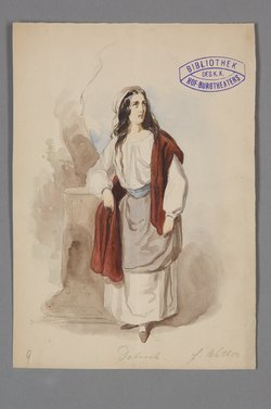 Deborah, Titel der Serie: Figurinen des k.k. Hof-Burgtheaters