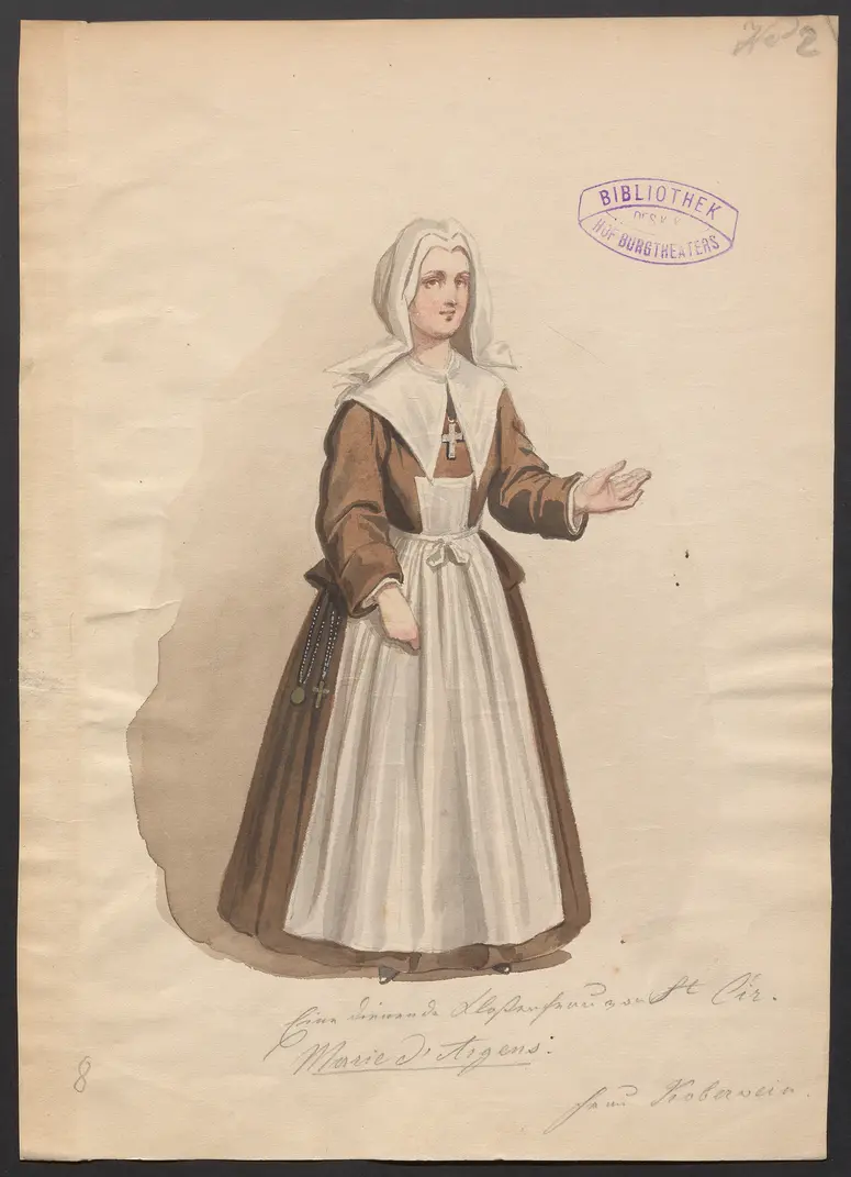 Revanche, Titel der Serie: Figurinen des k.k. Hof-Burgtheaters