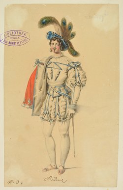 Wilhelm Tell, Titel der Serie: Figurinen des k.k. Hof-Burgtheaters