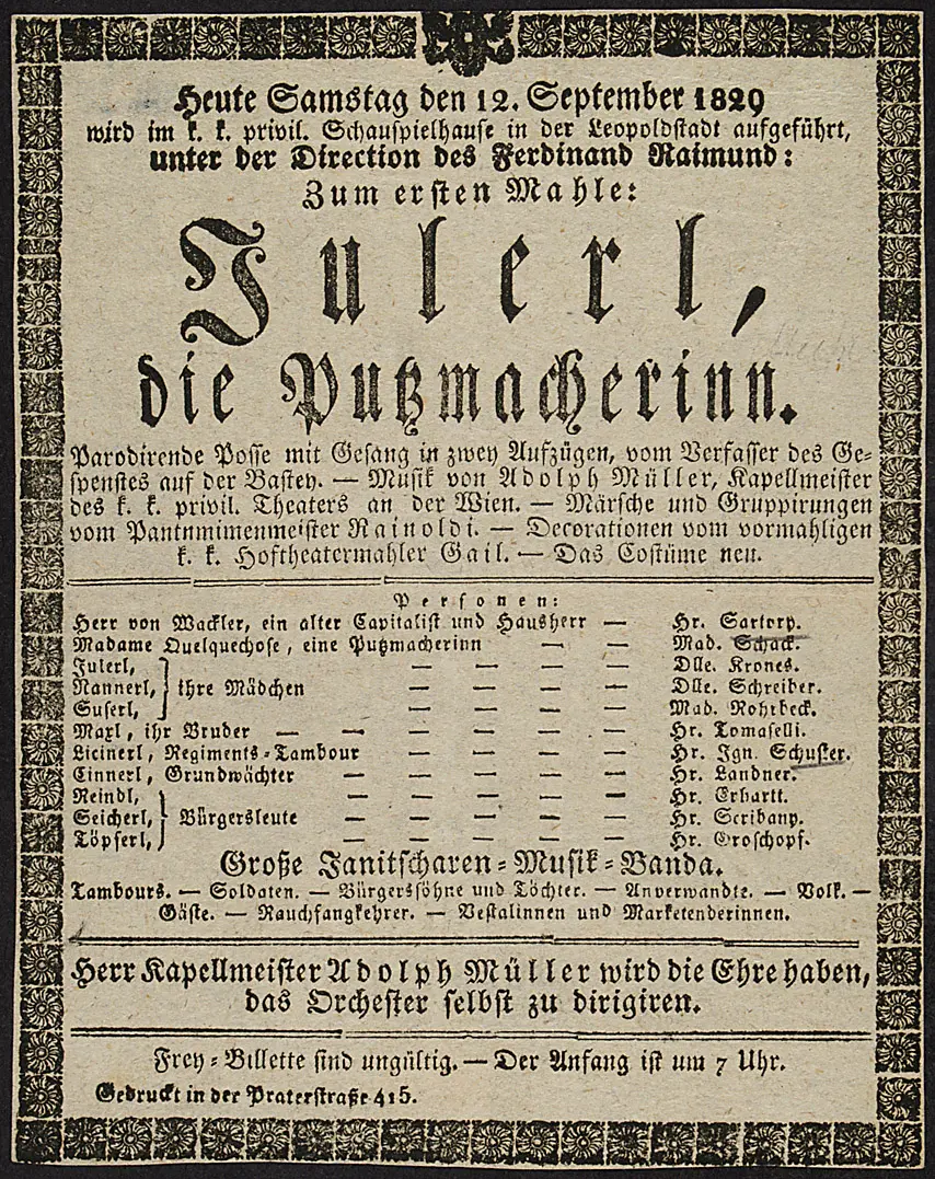 Julerl, die Putzmacherinn