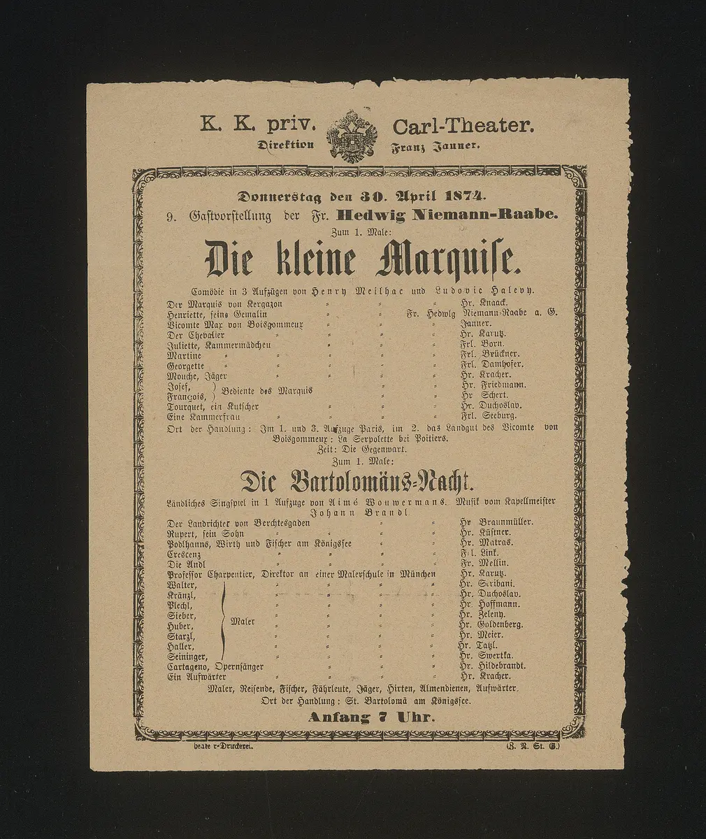 Die kleine Marquise, Die Bartolomäus-Nacht