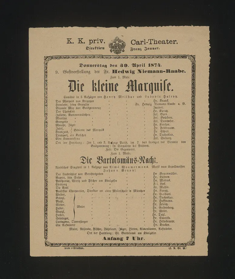 Die kleine Marquise, Die Bartolomäus-Nacht