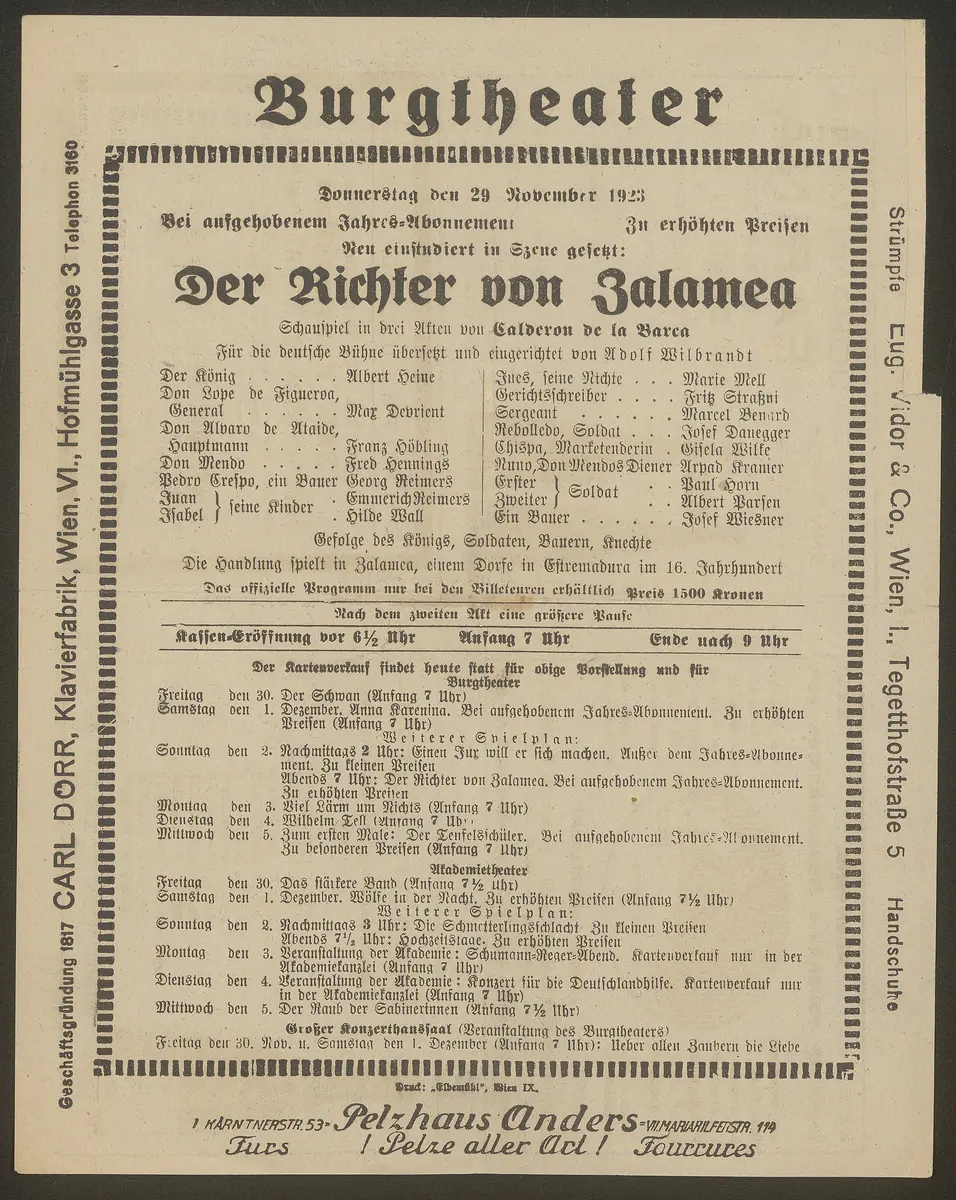 Der Richter von Zalamea