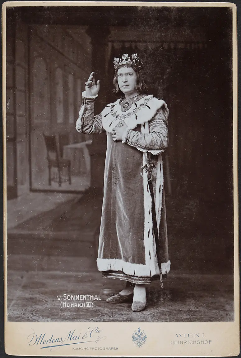 Adolf von Sonnenthal, Verweis auf Stücktitel: Heinrich VI.