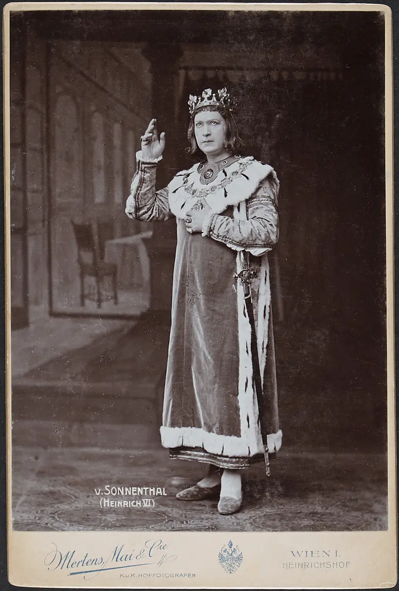 Adolf von Sonnenthal, Verweis auf Stücktitel: Heinrich VI.