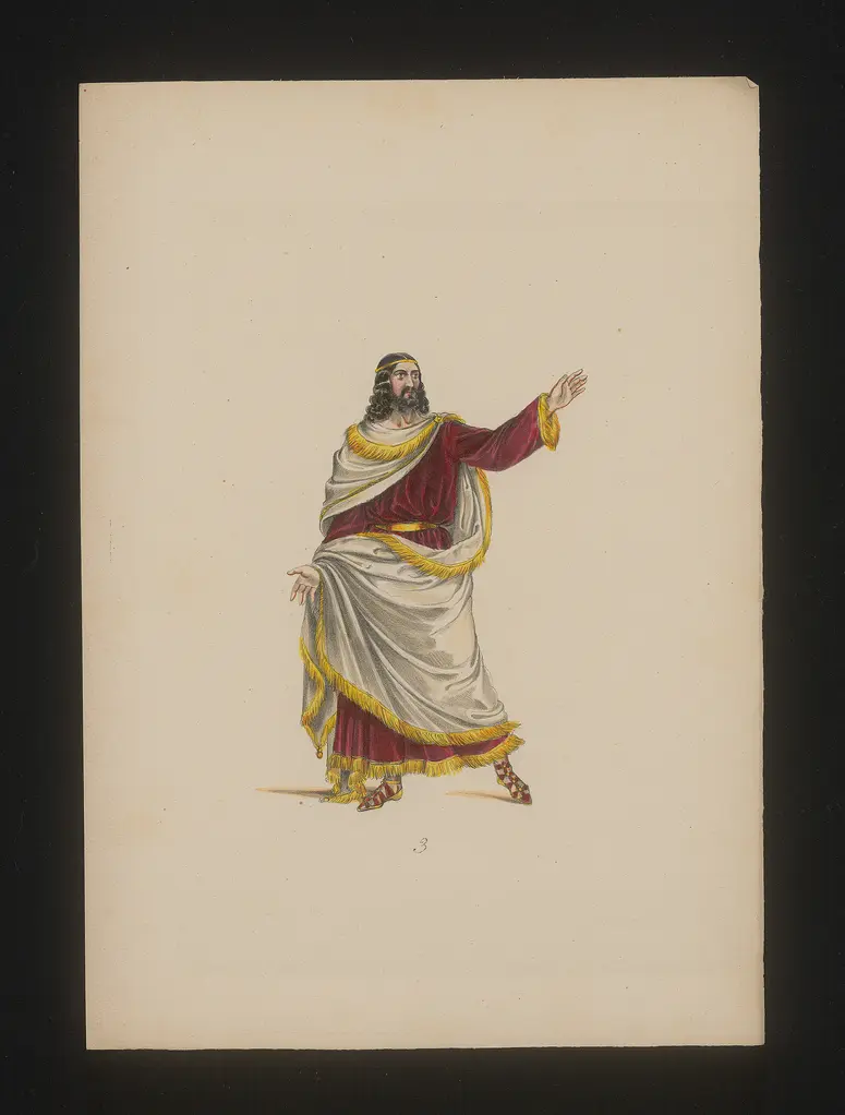 Die Römer in Melitone, Titel der Serie: Neue Costume-Sammlung verschiedener Zeiten und Nationen, Alternativtitel: Les Martyrs