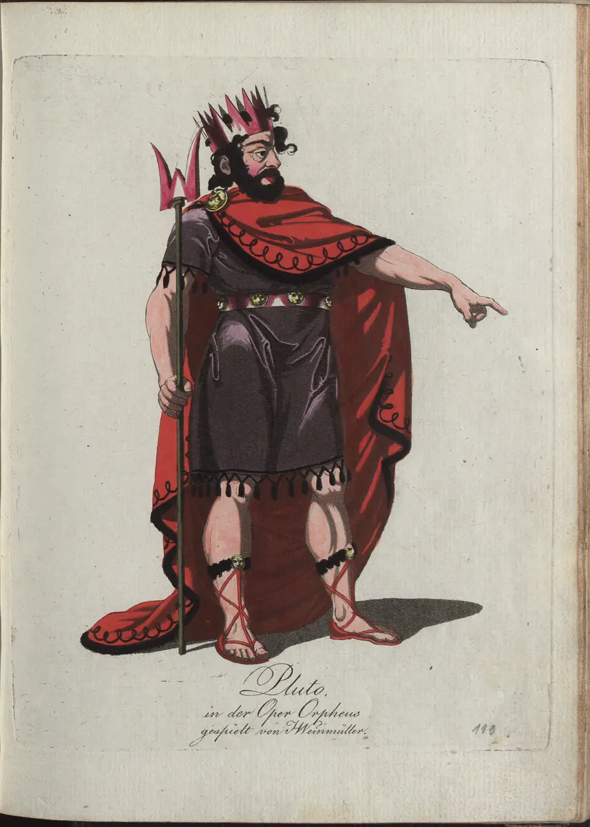 Orpheus, Titel der Serie: Auswahl schöner Costumes für Theater- und Ball-Anzüge