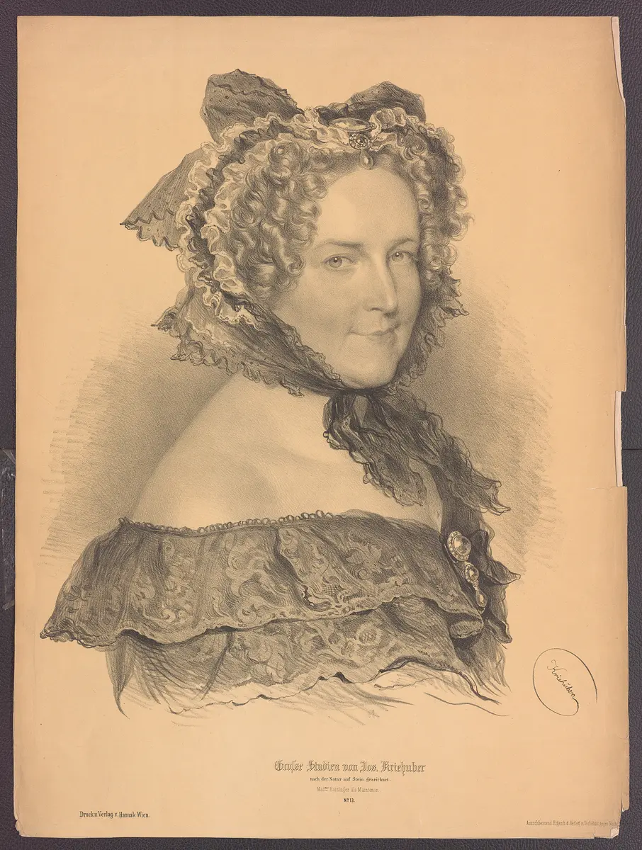 Amalie Haizinger, Verweis auf Stücktitel: Die Marquise von Villette