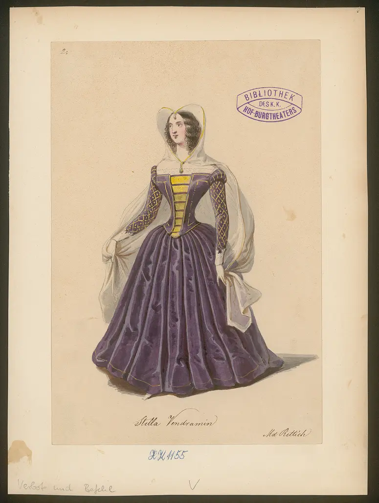 Verbot und Befehl, Titel der Serie: Figurinen des k.k. Hof-Burgtheaters