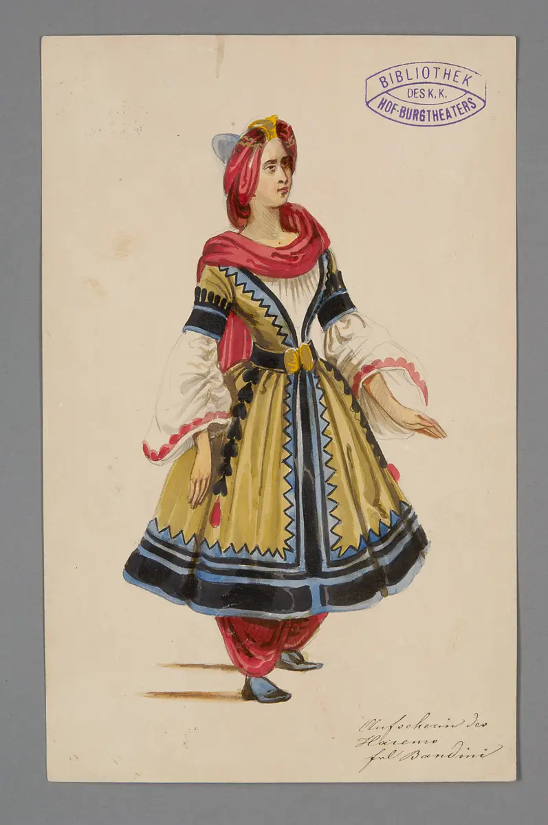 Czerny Georg, Titel der Serie: Figurinen des k.k. Hof-Burgtheaters